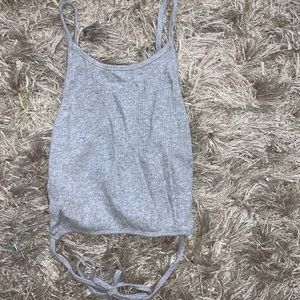 Grey comfortable stretchy crop top!